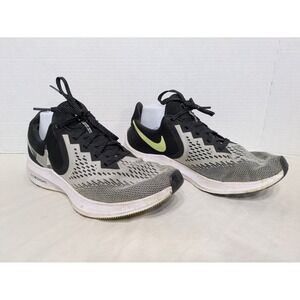 Nike Air Zoom Winflo 6‎ Mens 8.5  Womens 10 Black Running Shoes Volt AQ7497-015